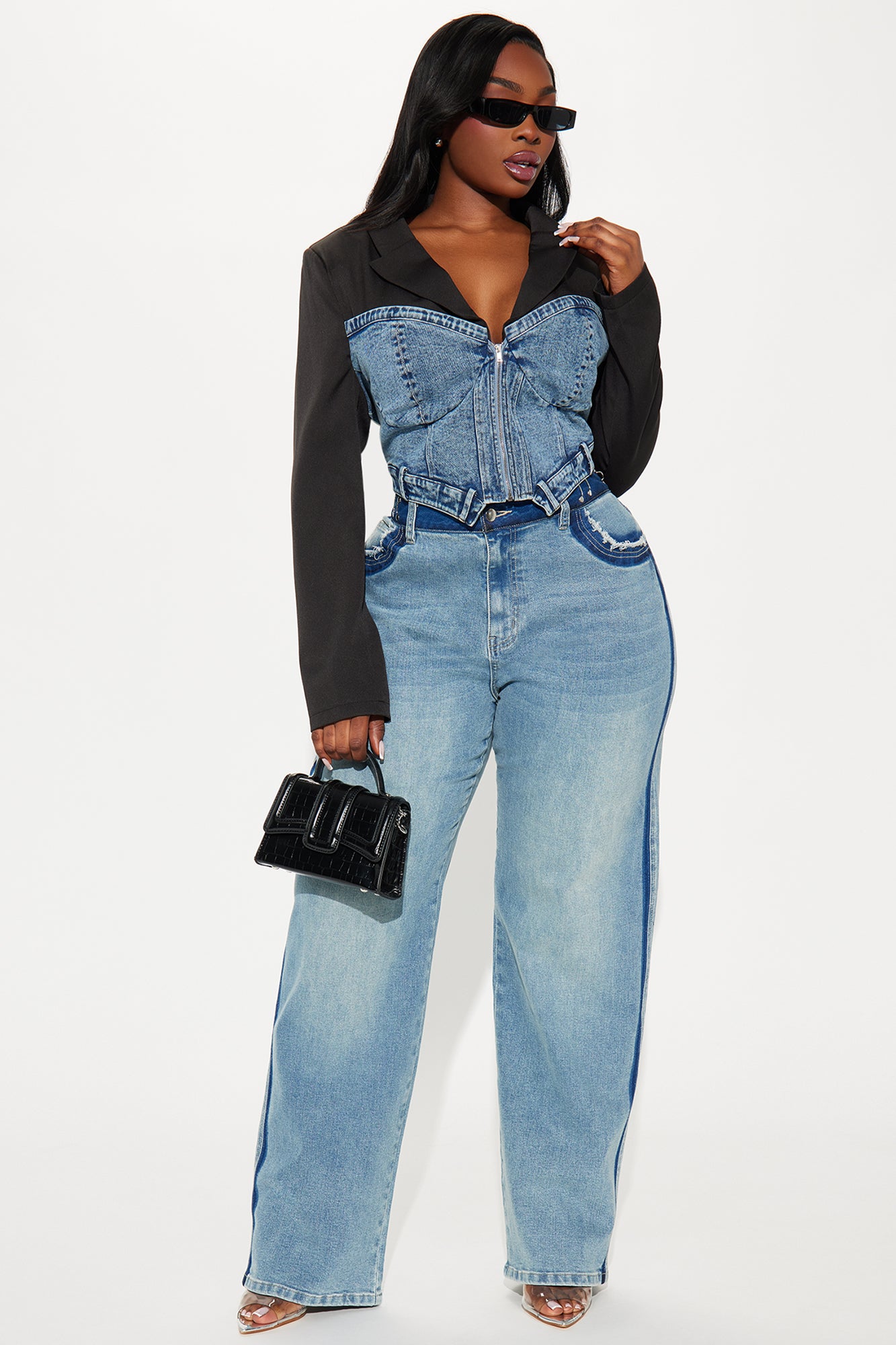 take the edge off blazer black