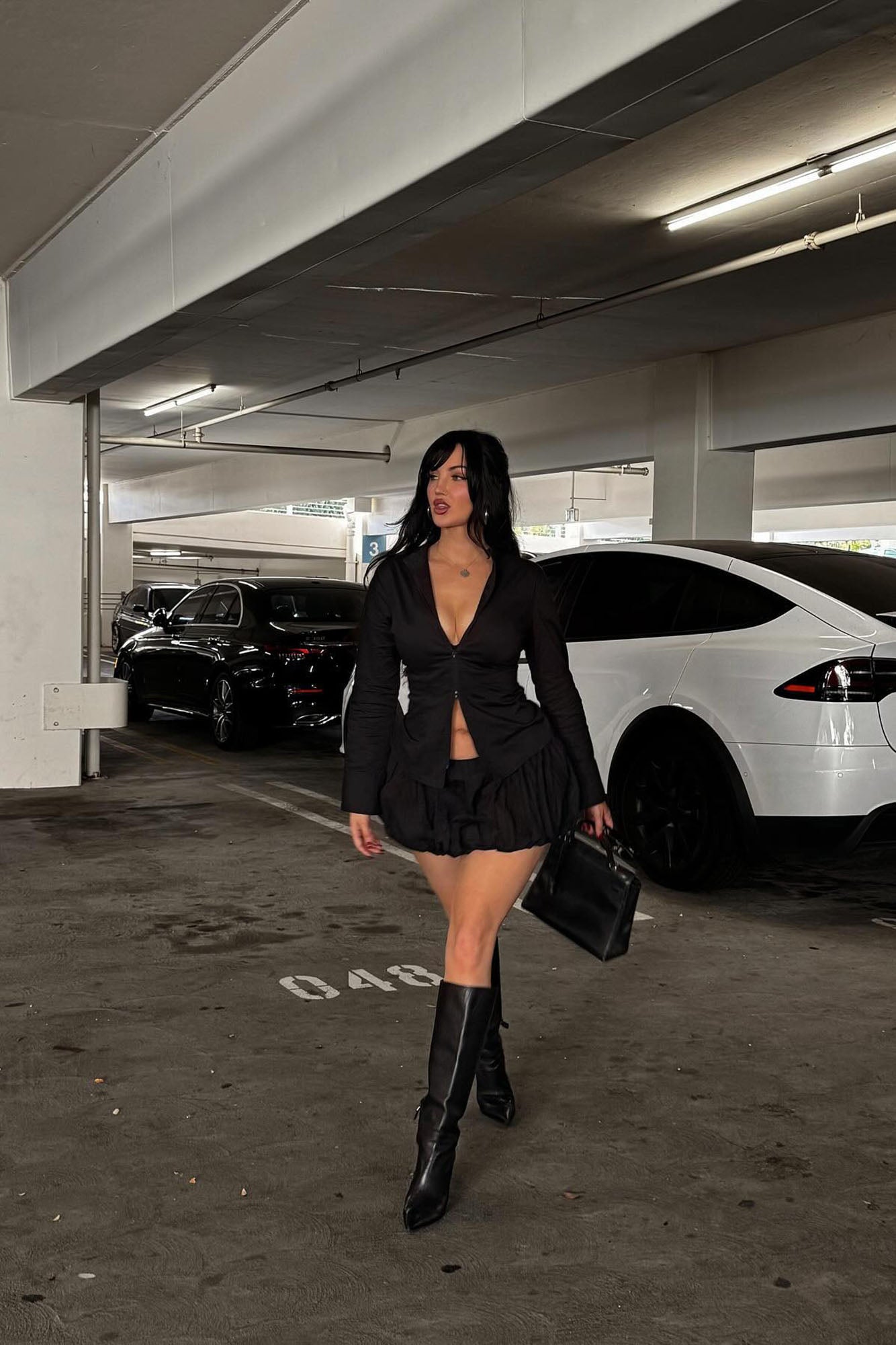 Mini Skirt Set (Black)