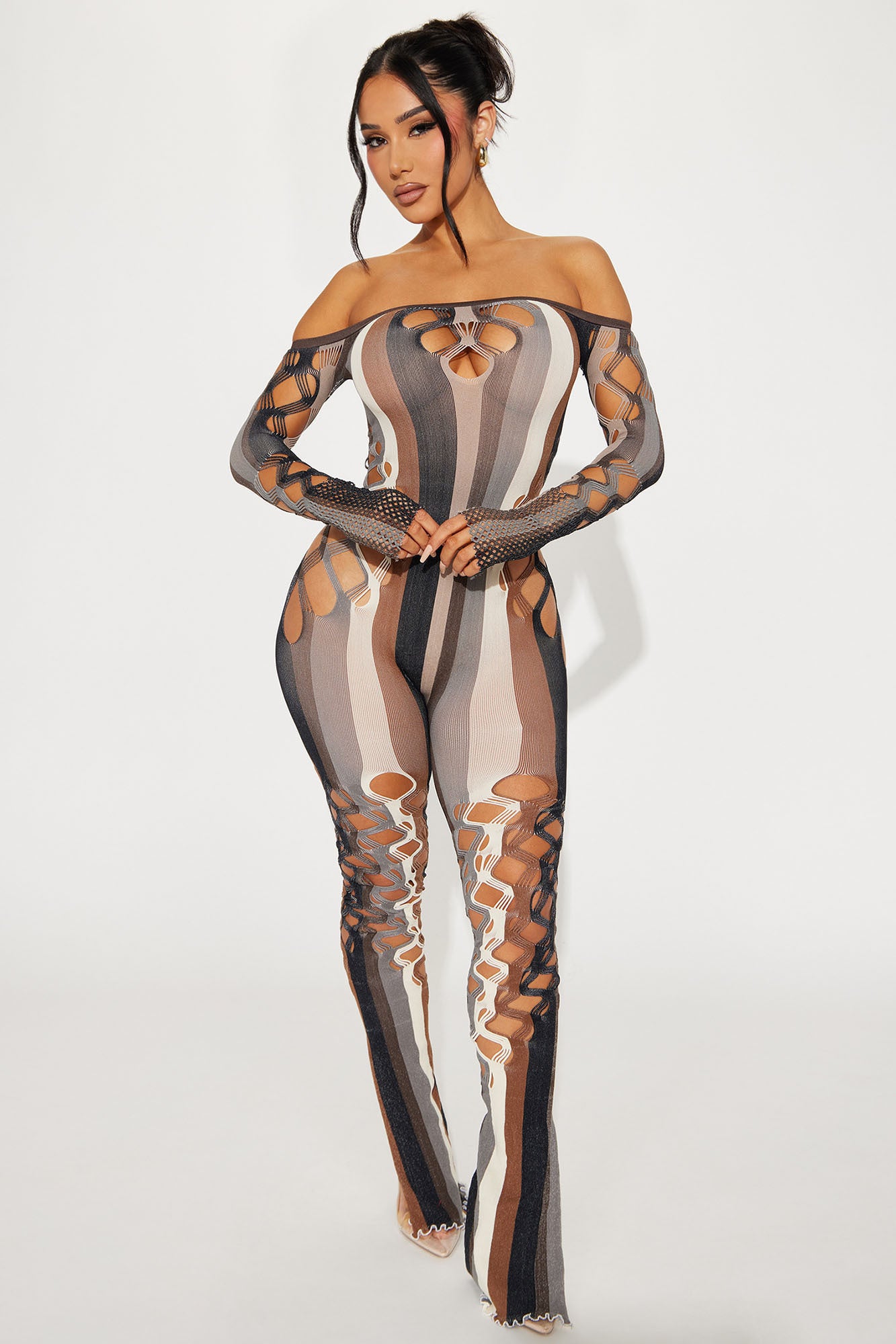 Jumpsuit (Brown/combo)