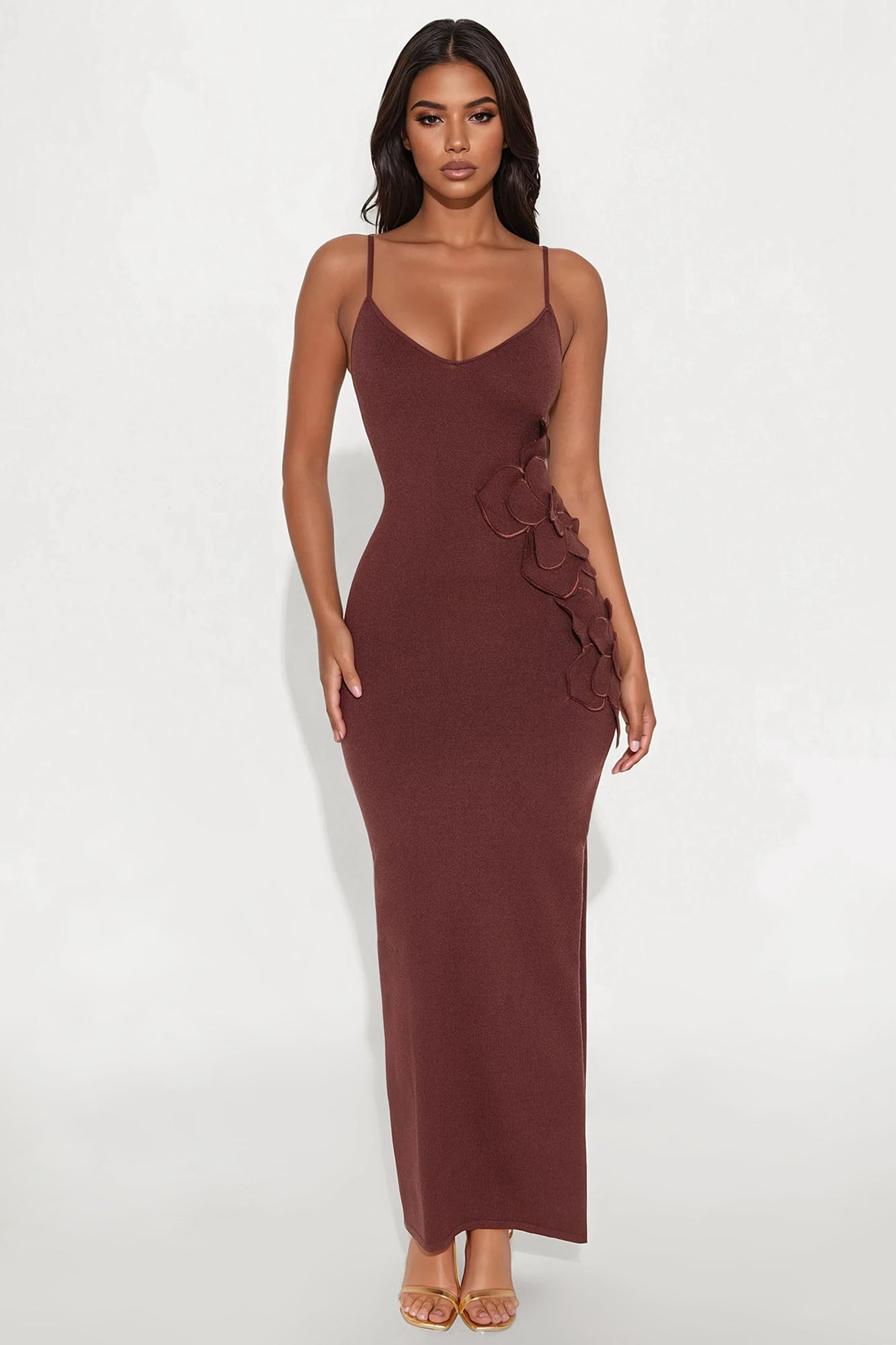 Sweater Maxi Dress (Chocolate)