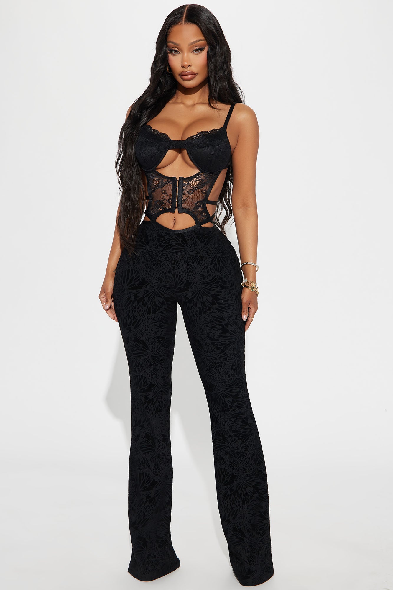 Mesh Jumpsuit (Black)