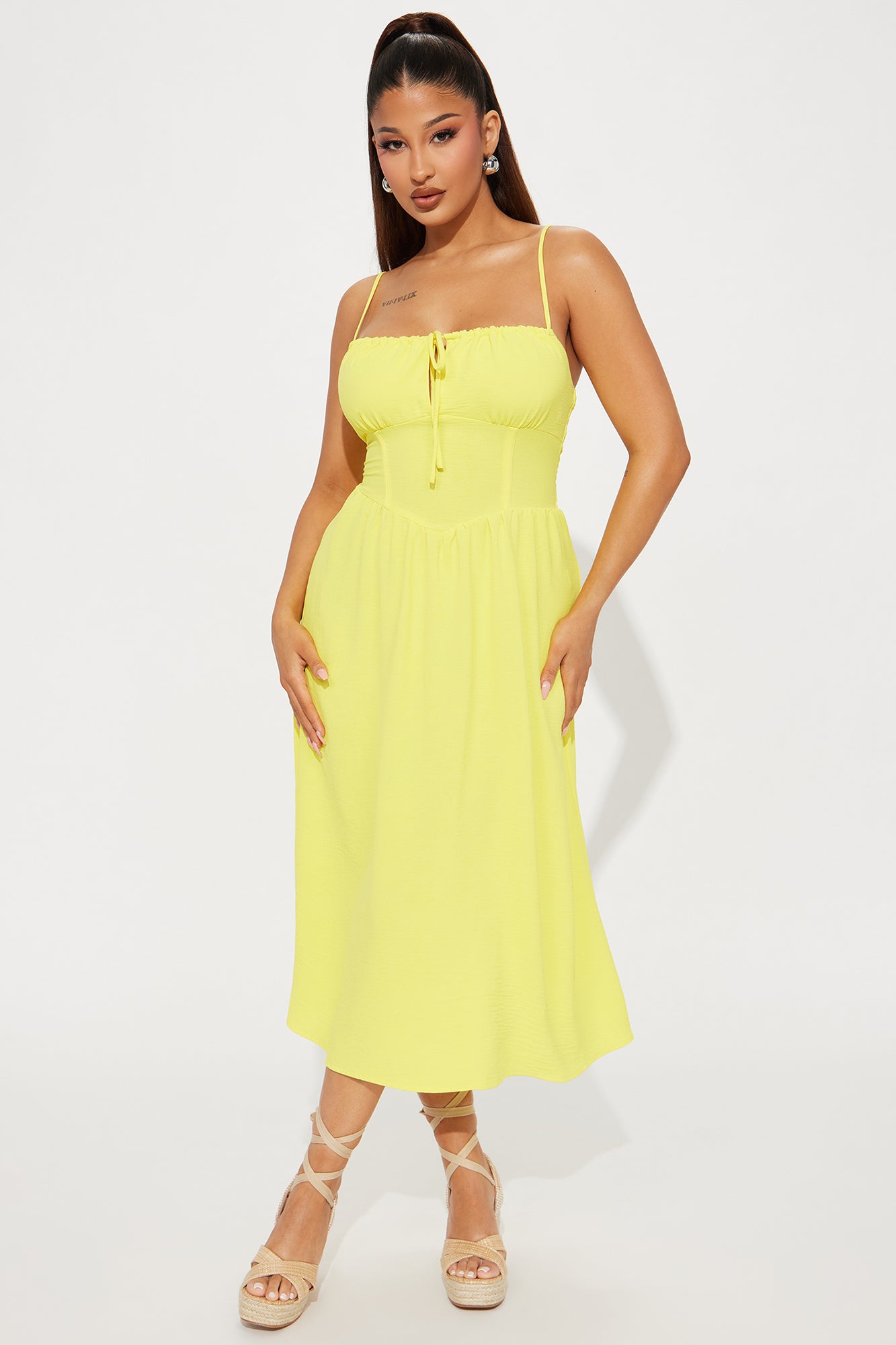 amalfi summer midi dress