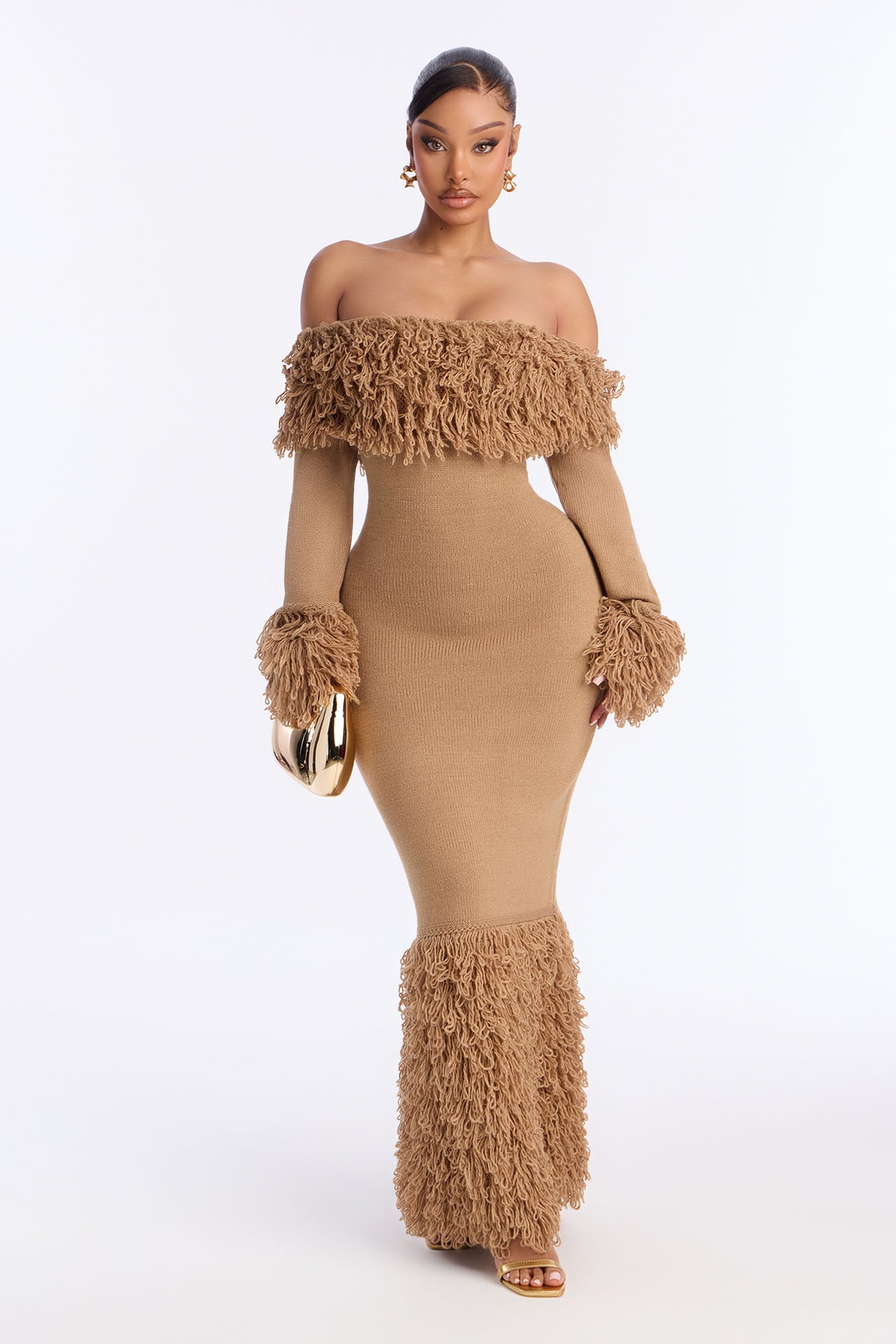 Sweater Maxi Dress (Taupe)