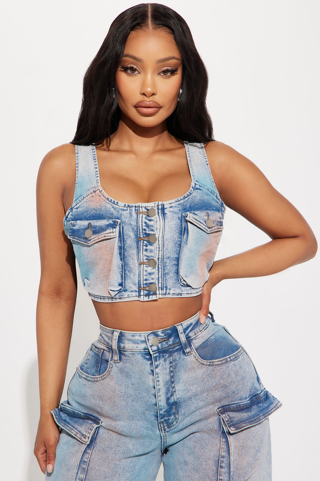 Pant Set (Acid Wash Denim) image 2