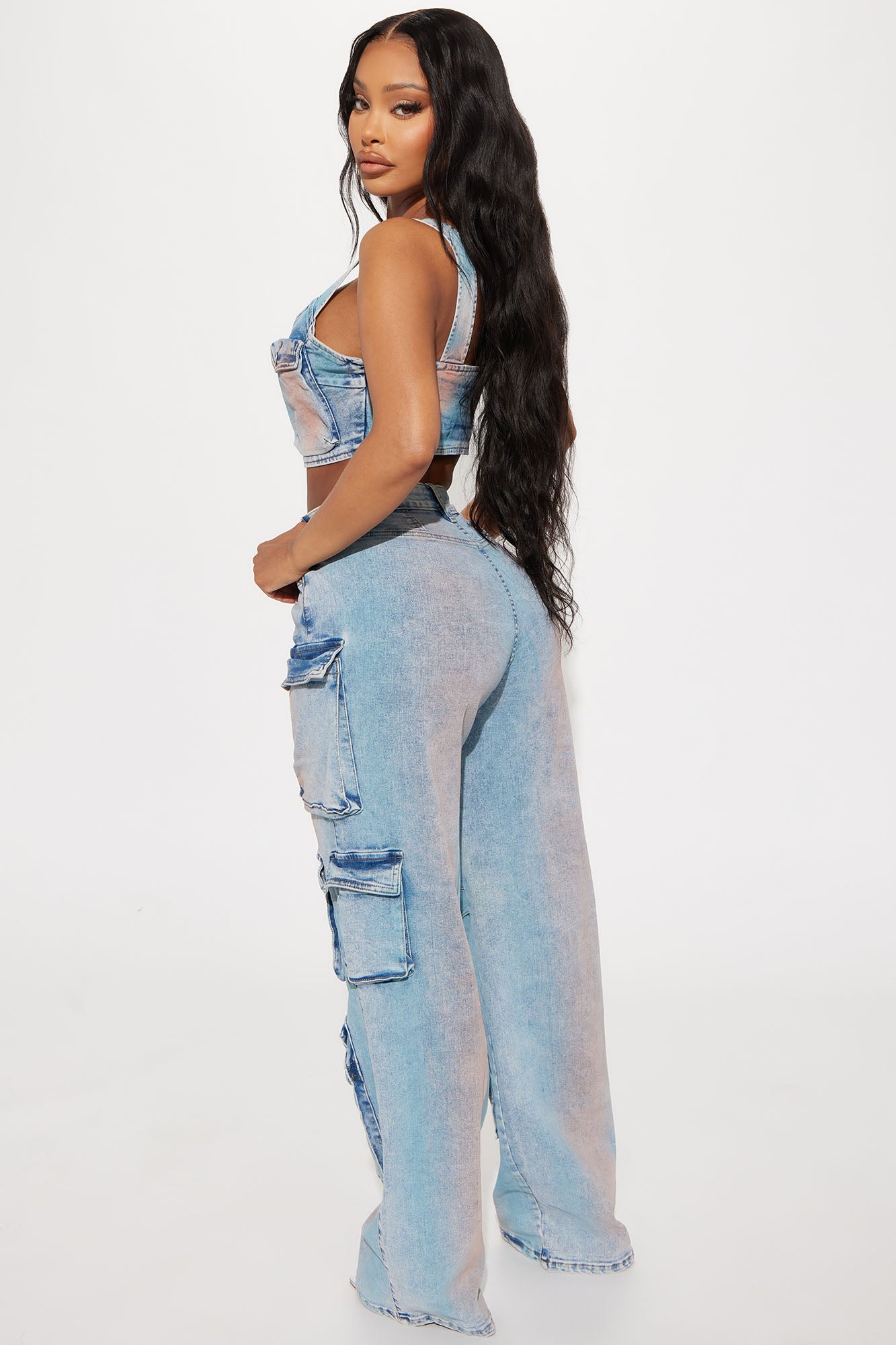 Pant Set (Acid Wash Denim) image 3