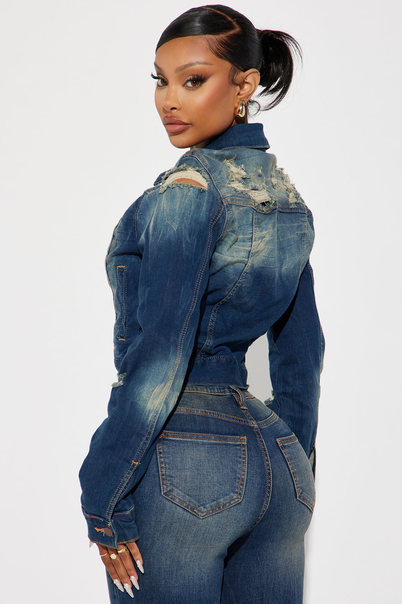 Denim Jacket (Dark) image 3