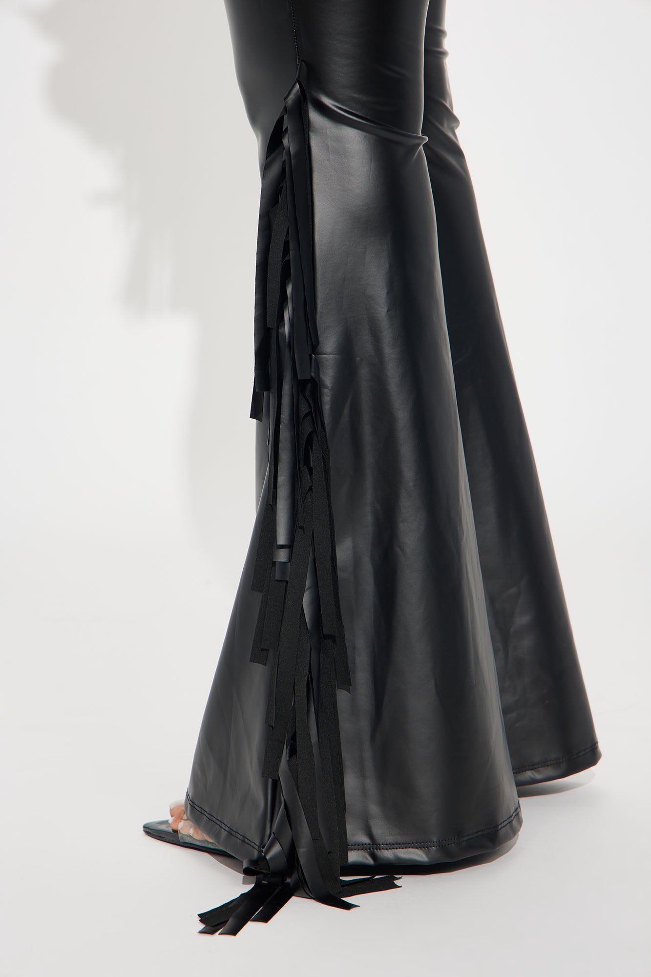 Faux Leather Pant Set (Black) image 3