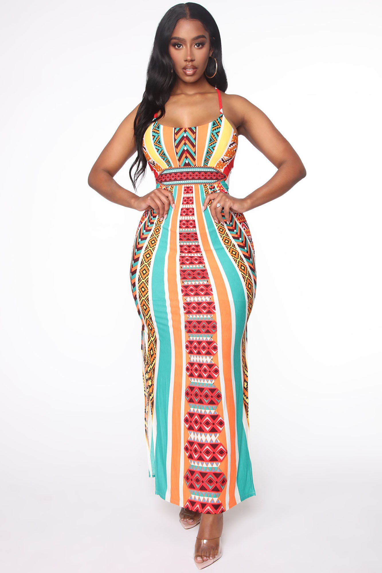 Maxi Dress (Orange) image 2