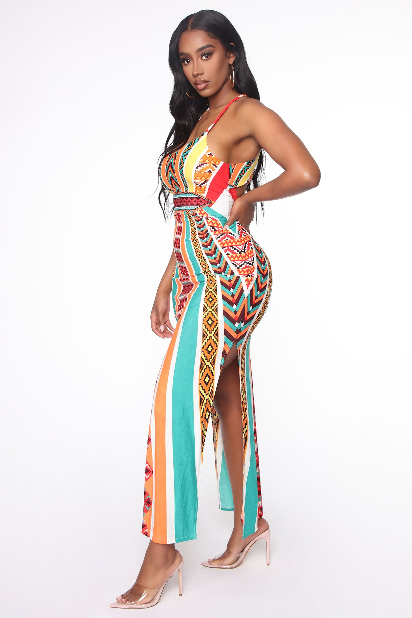 Maxi Dress (Orange) image 3