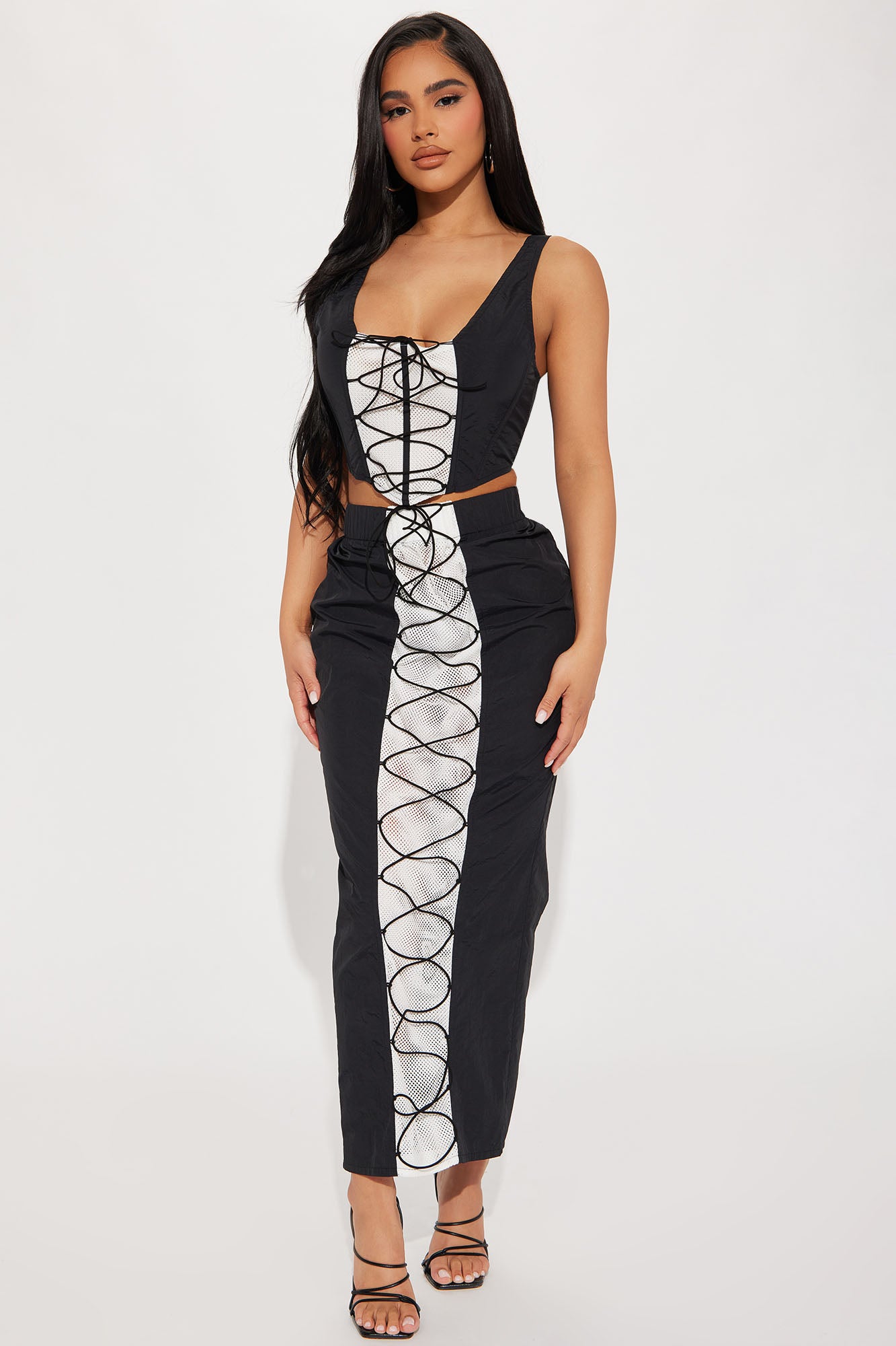 Skirt Set (Black/combo)