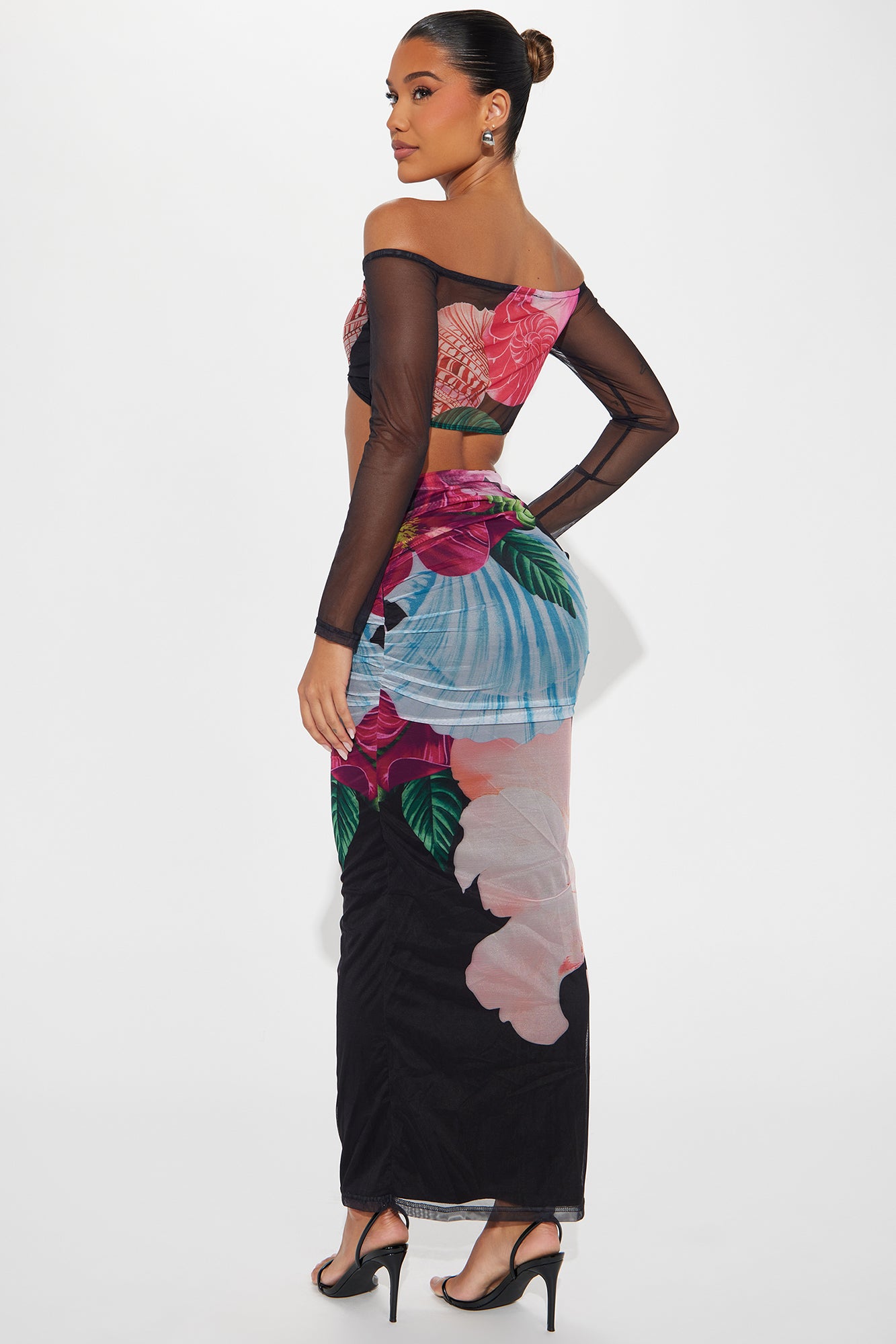 Mesh Skirt Set (Black/combo) image 3