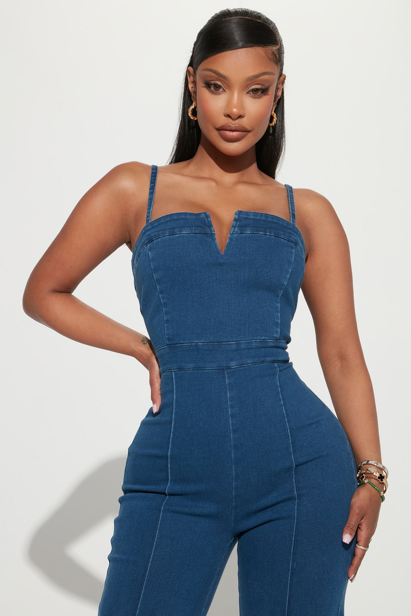 Denim Jumpsuit (Denim) image 2