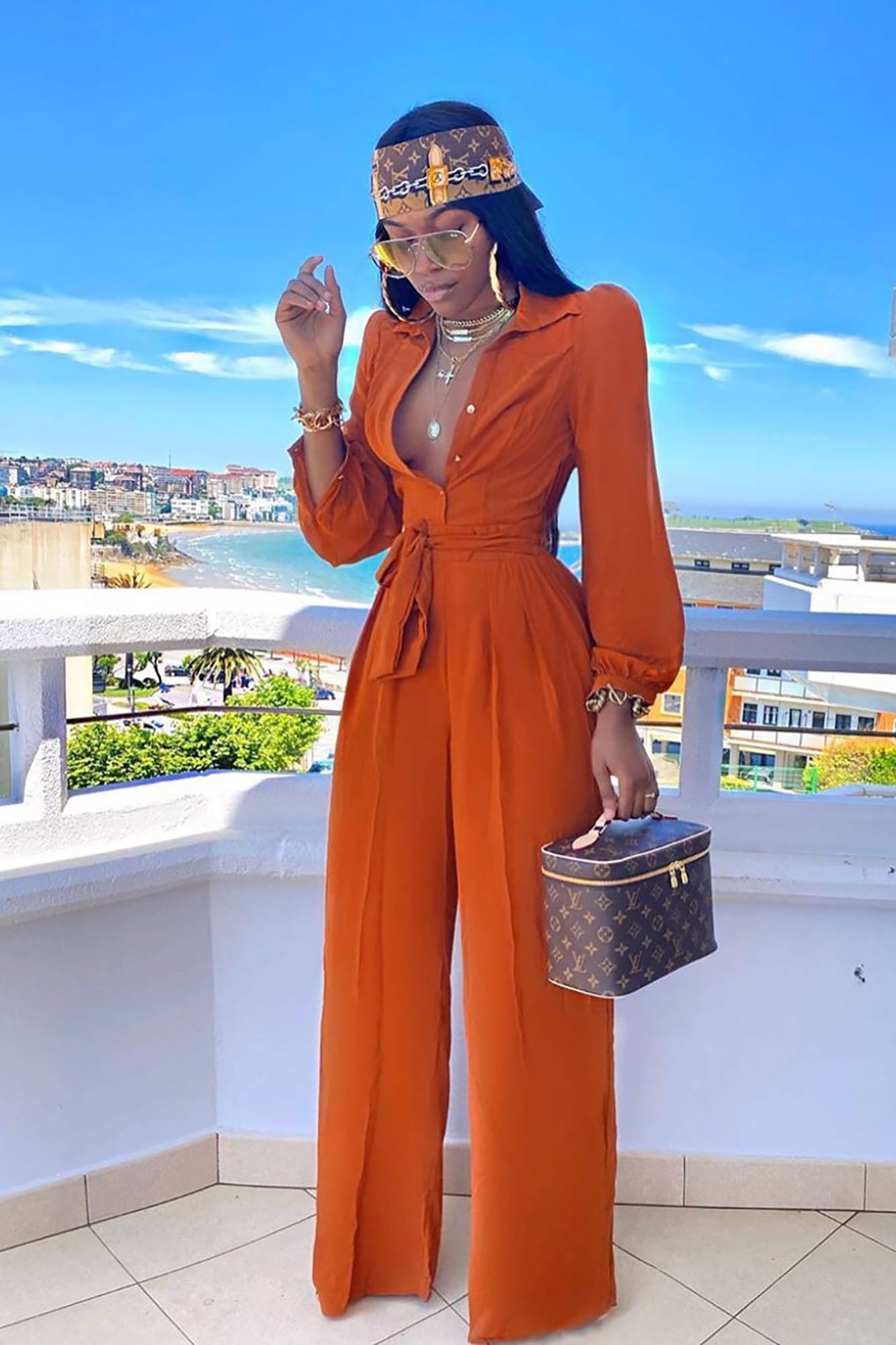 Jumpsuit (Cognac)