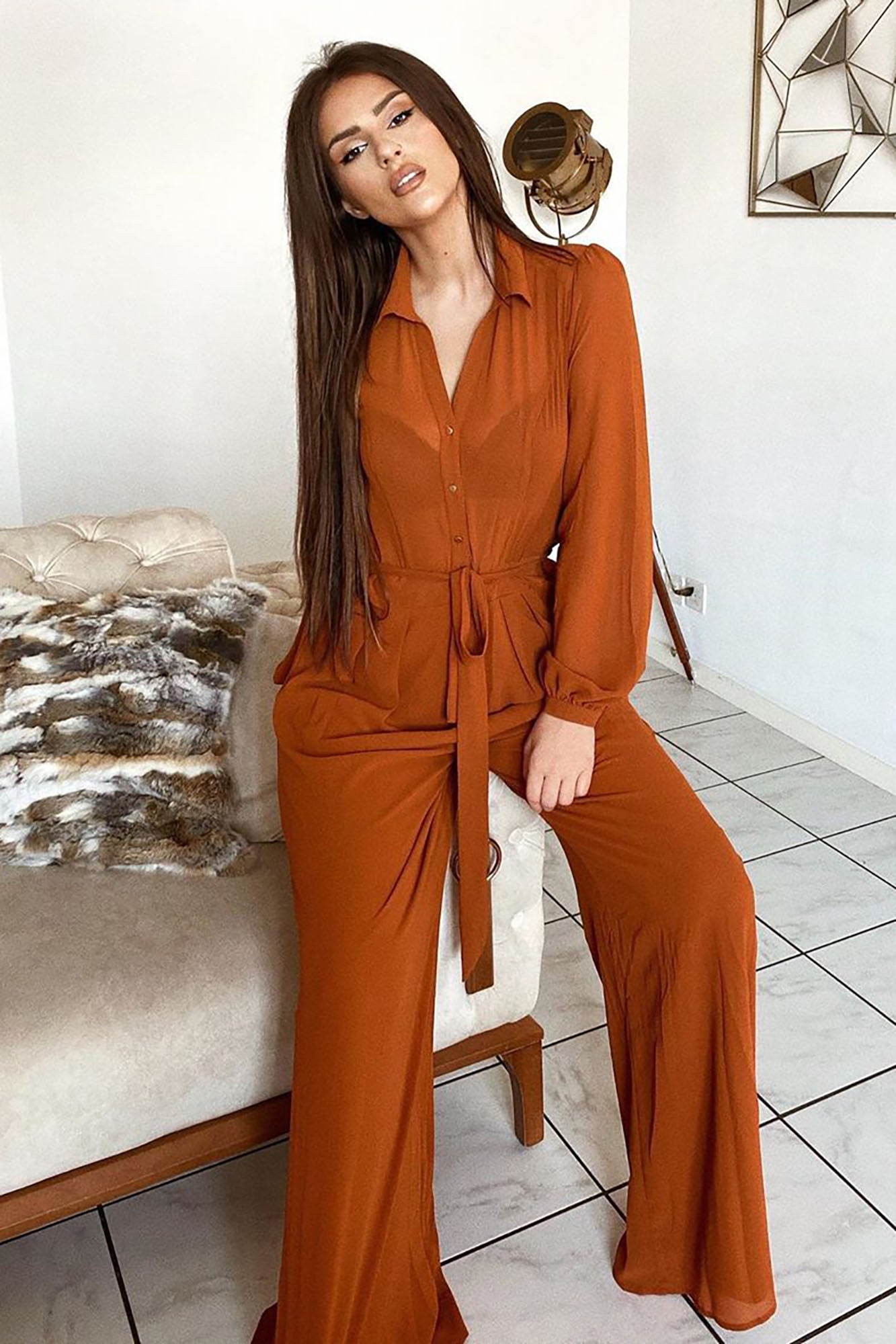 Jumpsuit (Cognac) image 3