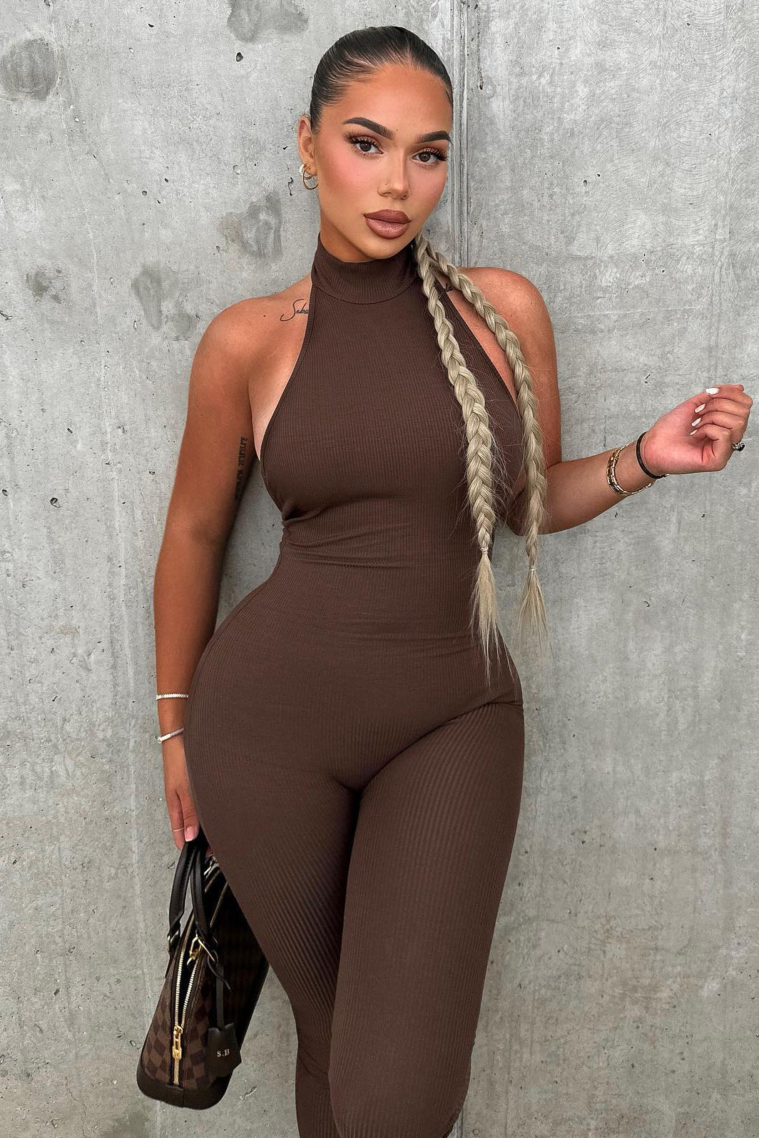 Jumpsuit (Brown) image 2
