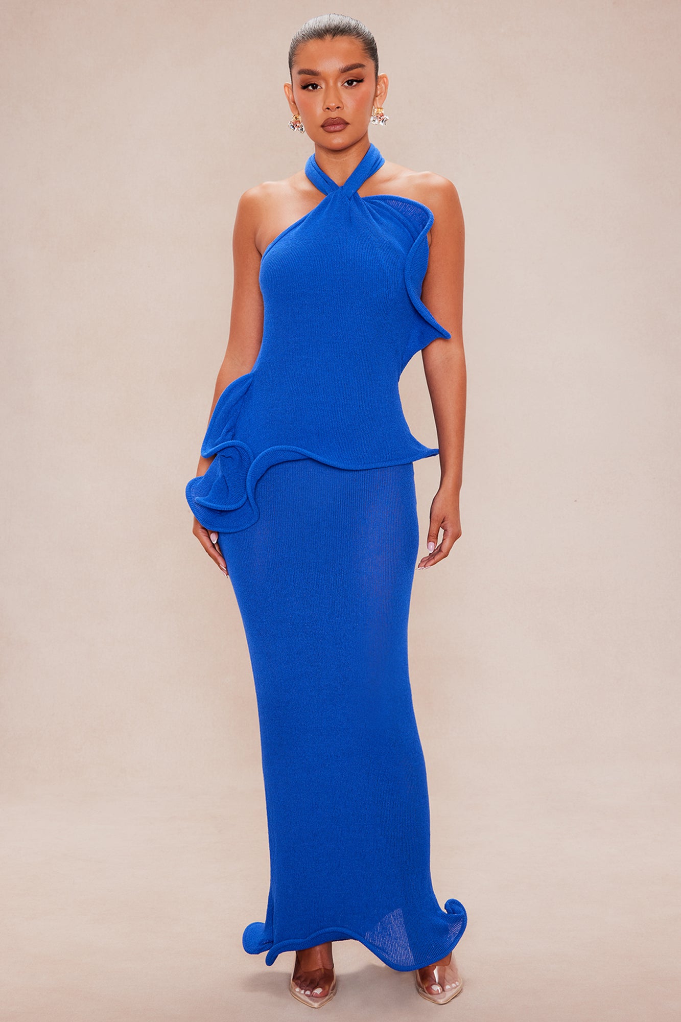 Knit Maxi Dress (Royal)