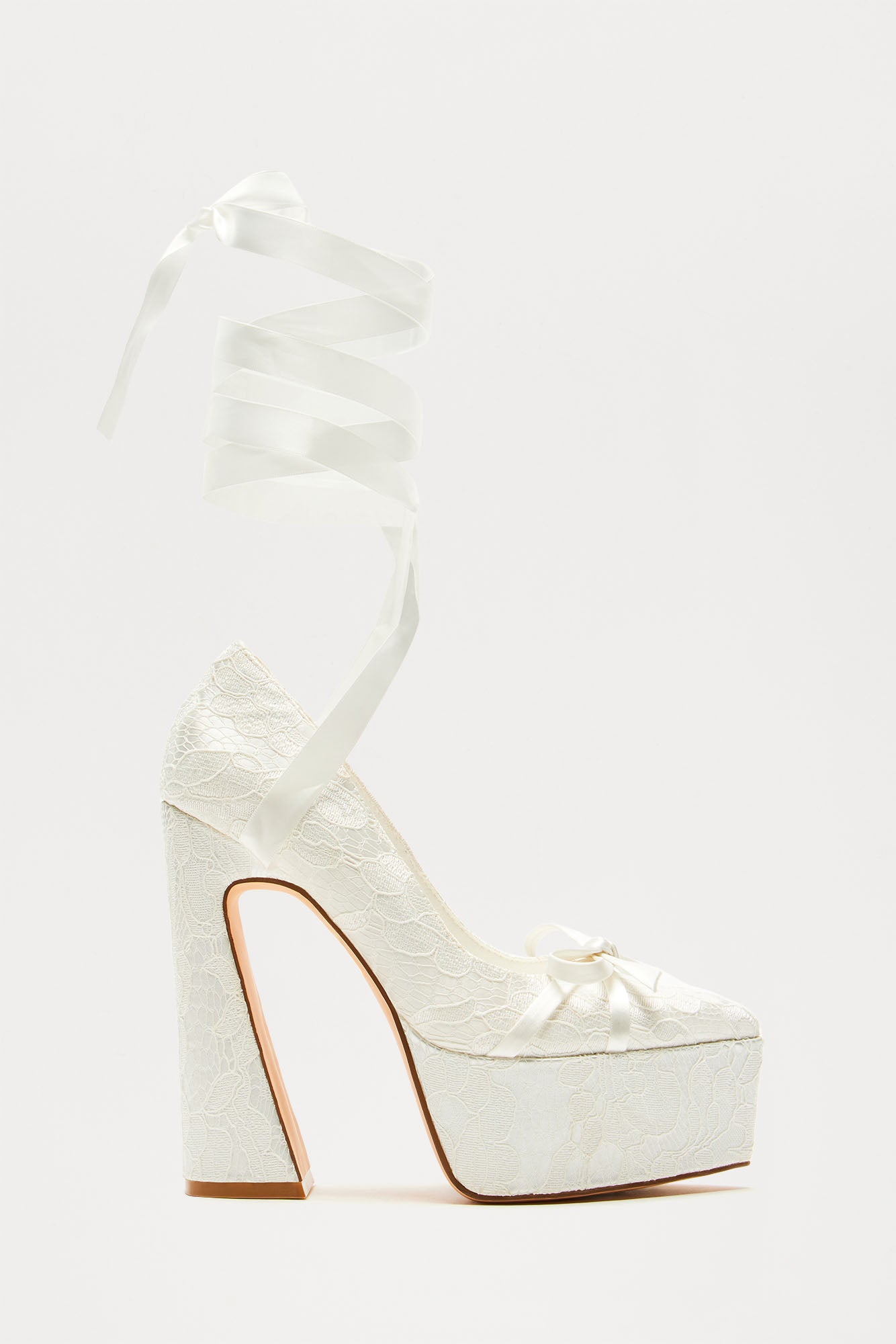 You Matter Most Platform Pumps (White)