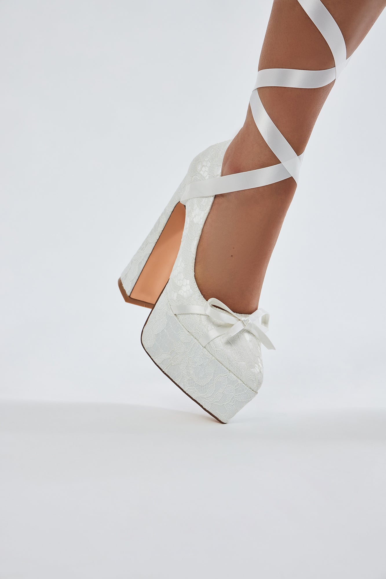 You Matter Most Platform Pumps (White) image 3