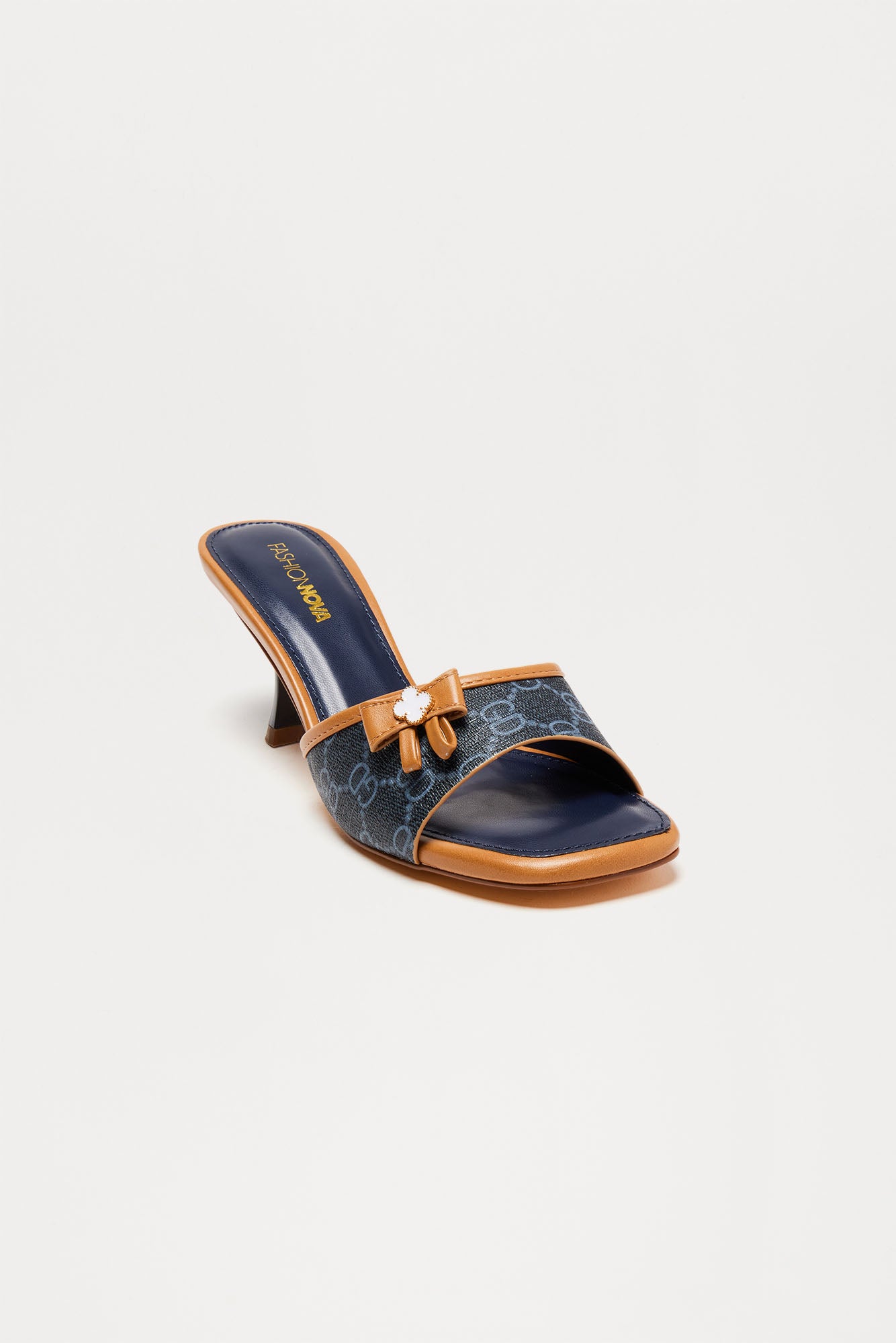 Alva Bow Mules (Navy/combo)