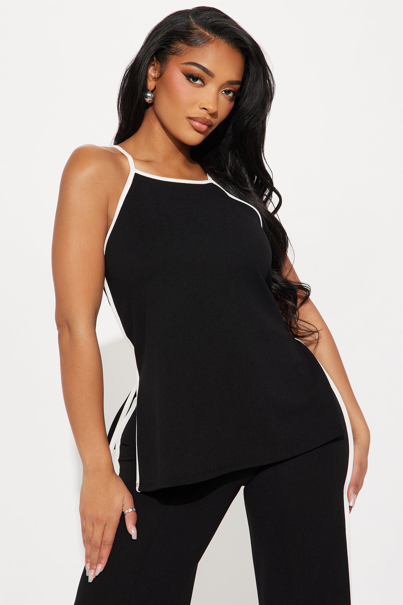 Pant Set (Black/White) image 2