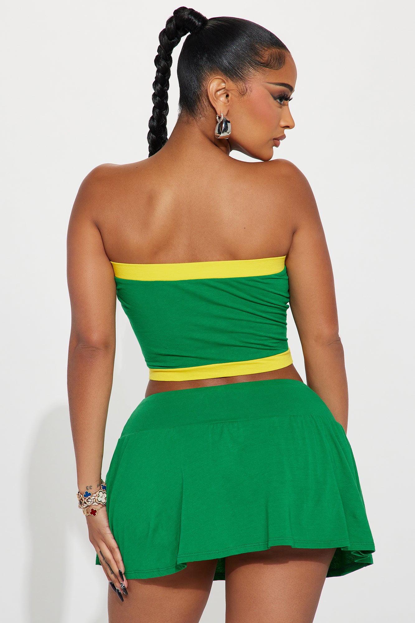Skirt Set (Green/combo) image 3
