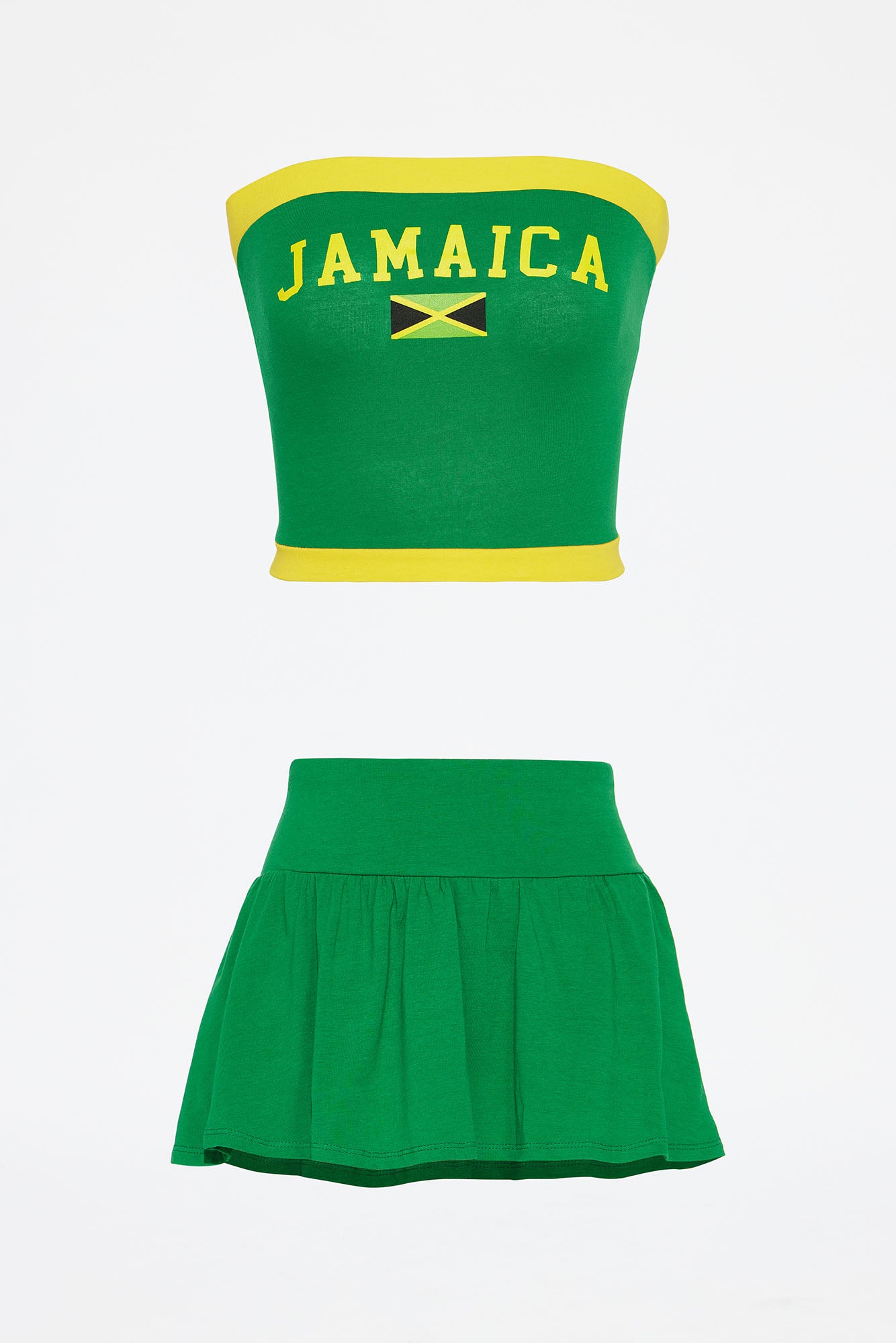 Skirt Set (Green/combo) image 4