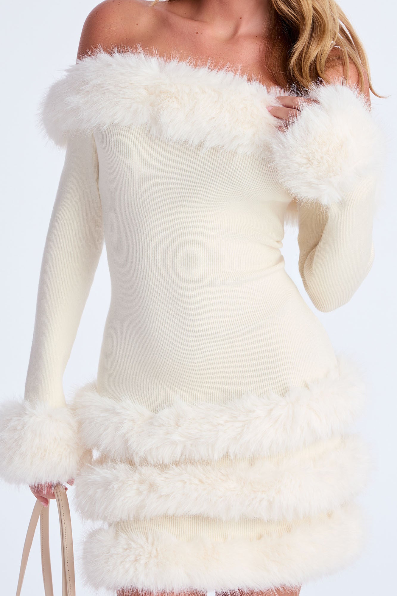 Mini Dress (Cream) image 2