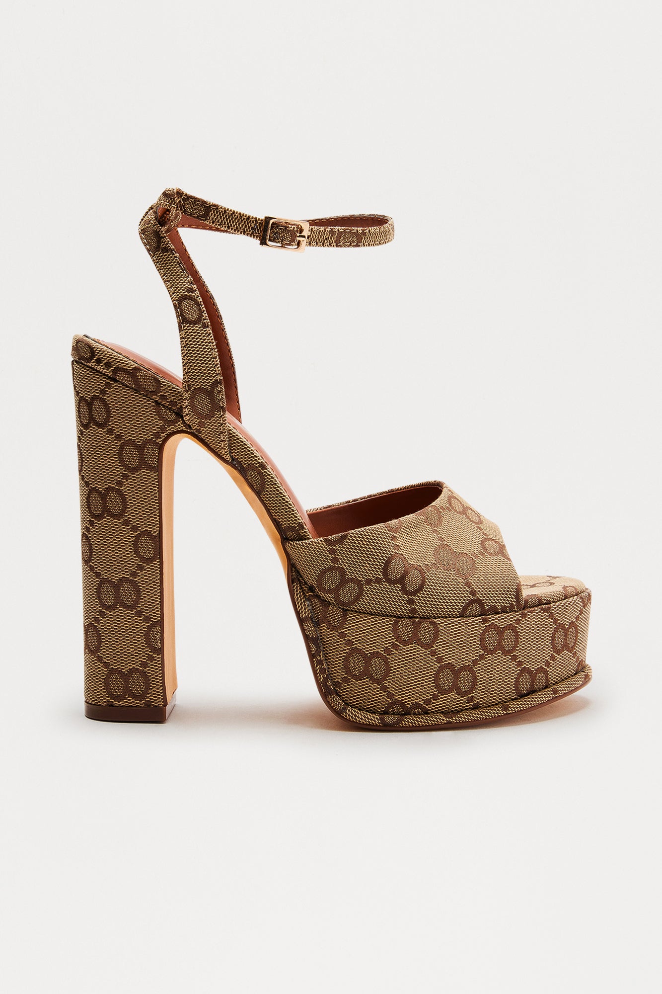 Prosecco Ultra Platform Heels (Brown/combo)