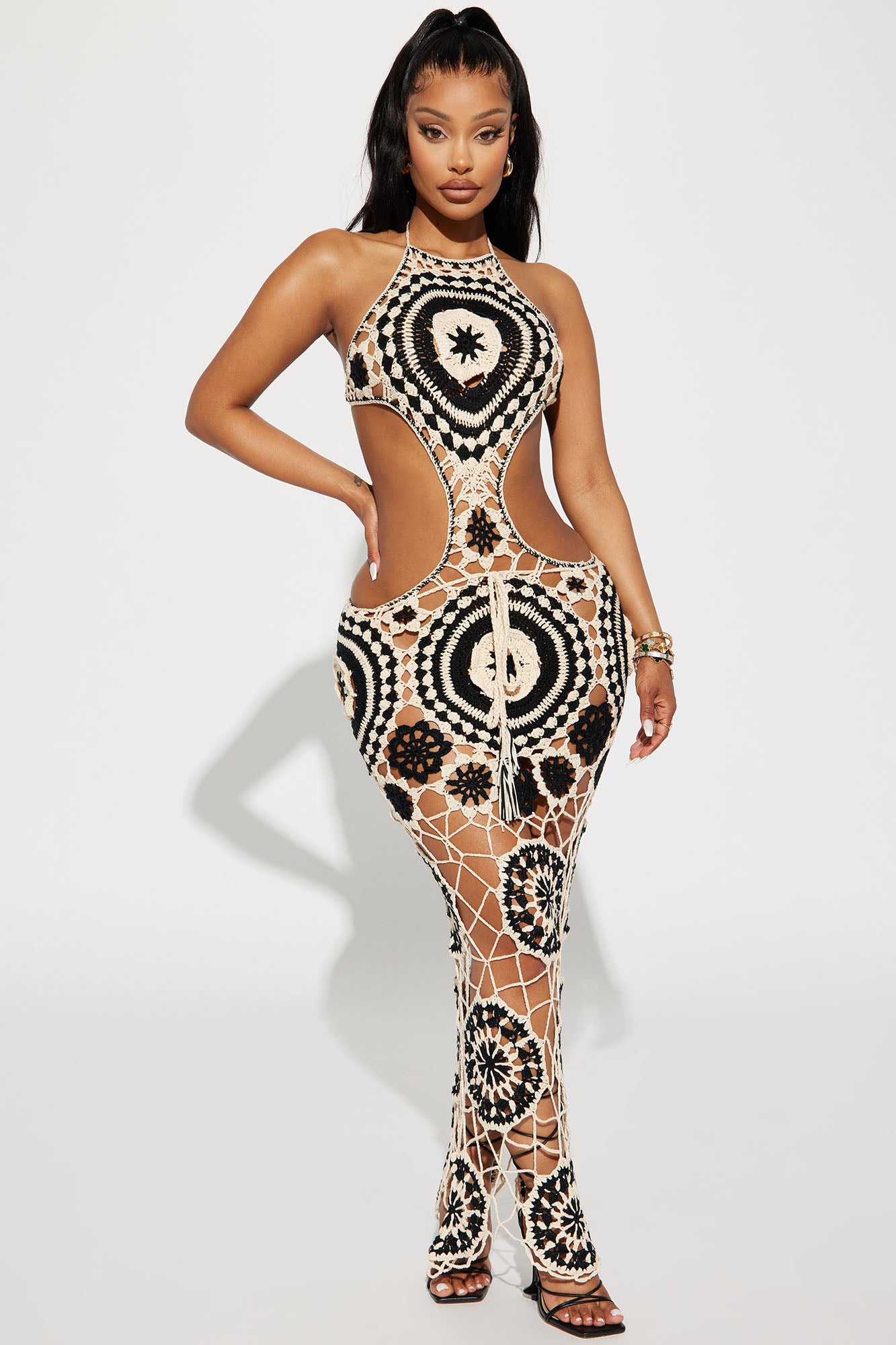 Maxi Dress (Cream/combo) image 2
