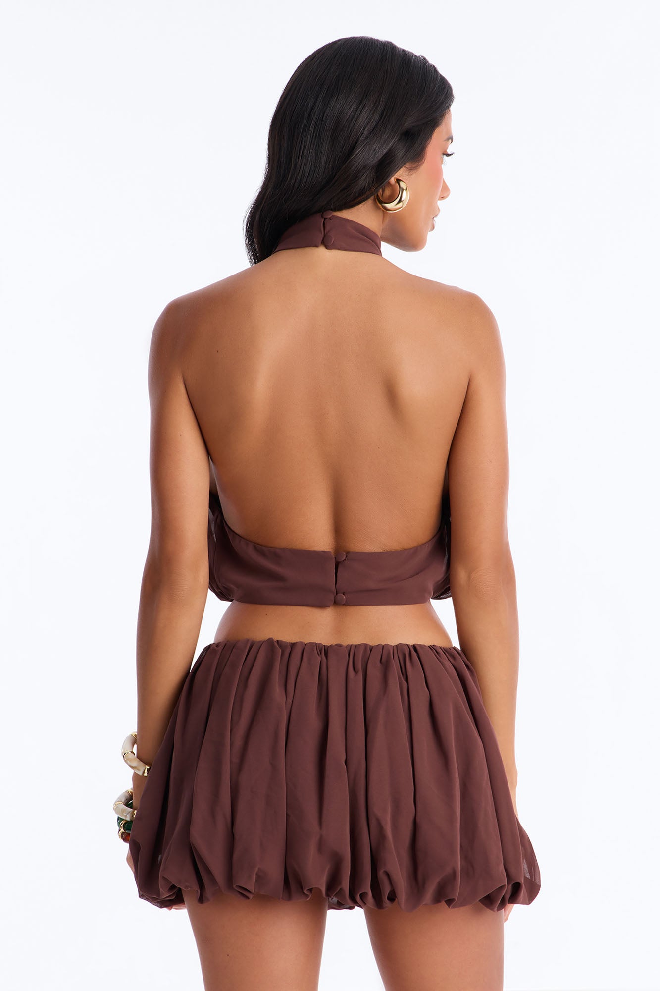 Mini Skirt Set (Brown) image 4