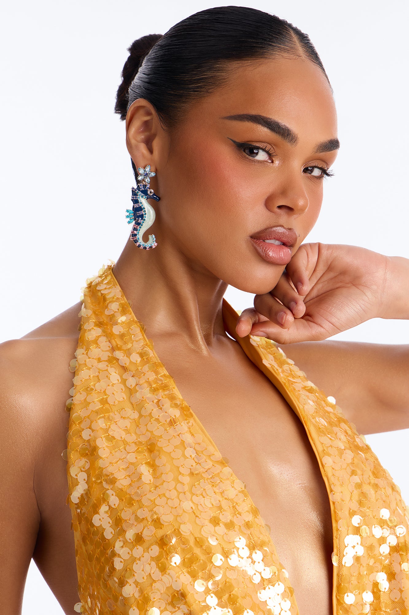 Sea Splash Earrings (Blue) image 2