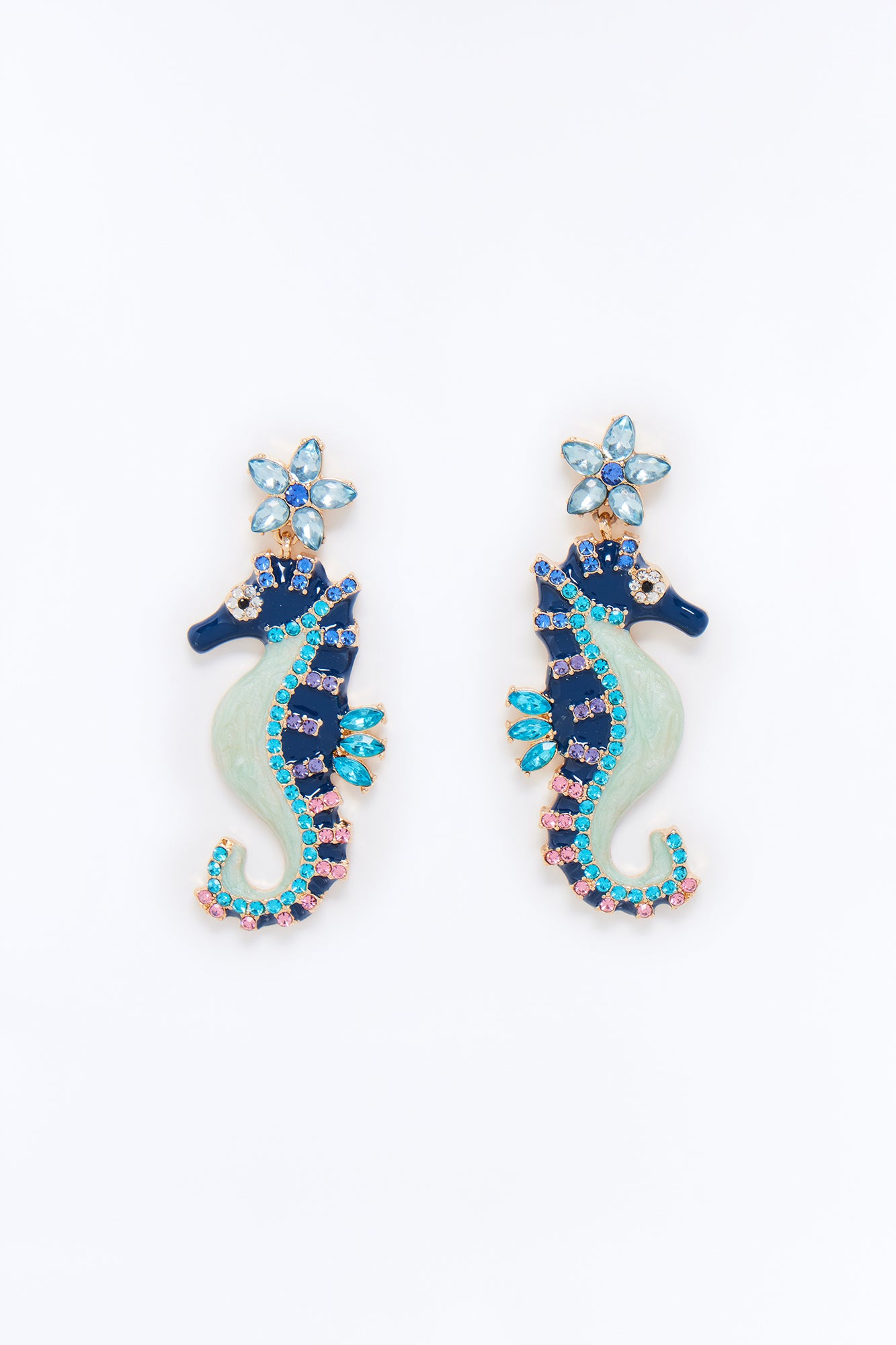Sea Splash Earrings (Blue) image 3